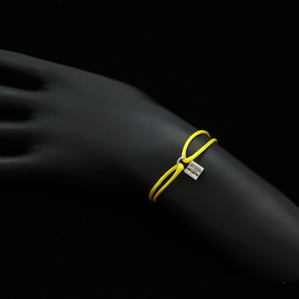 LOUIS VUITTON Silver Lockit Bracelet with Cadena Motif in Yellow Ag925 (Q95662) - Picture 7 of 7